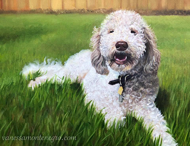 Dog Portrait Painting Commision
