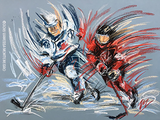 Ice hockey art